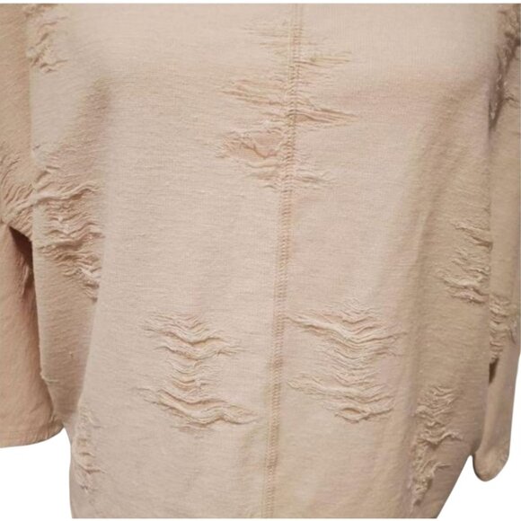 Rachel Roy Distressed Crop Sweatshirt Womens Small - Picture 4 of 13